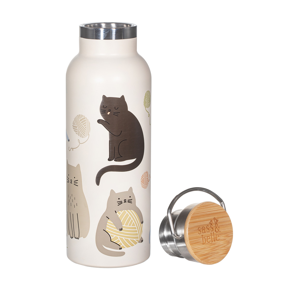 Sass & Belle Water Bottle - Cats