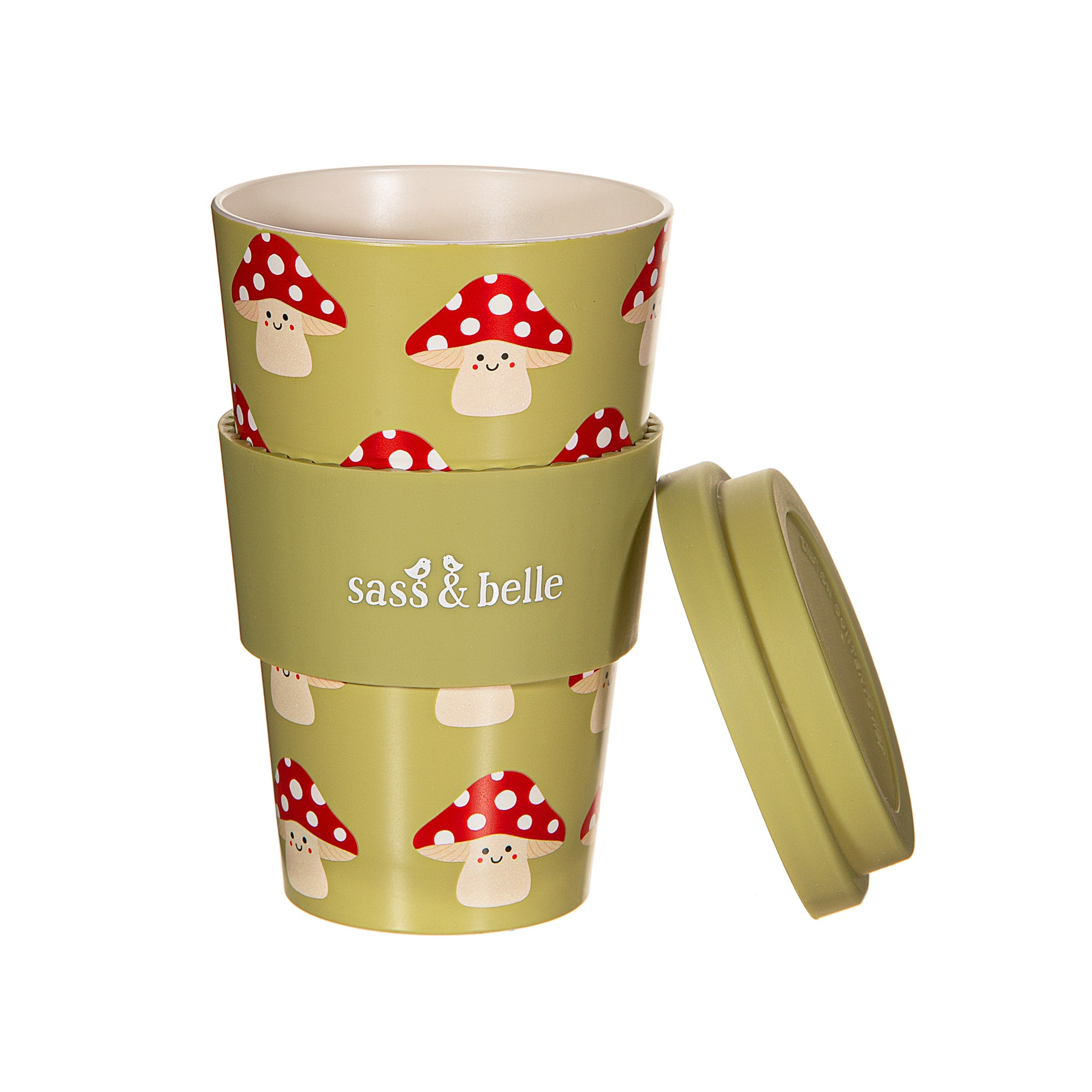 Sass & Belle Mug - Mushroom Travel Coffee Cup