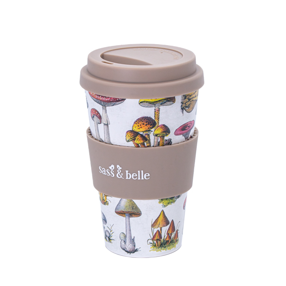 Sass & Belle Travel Mug - Vintage Mushroom