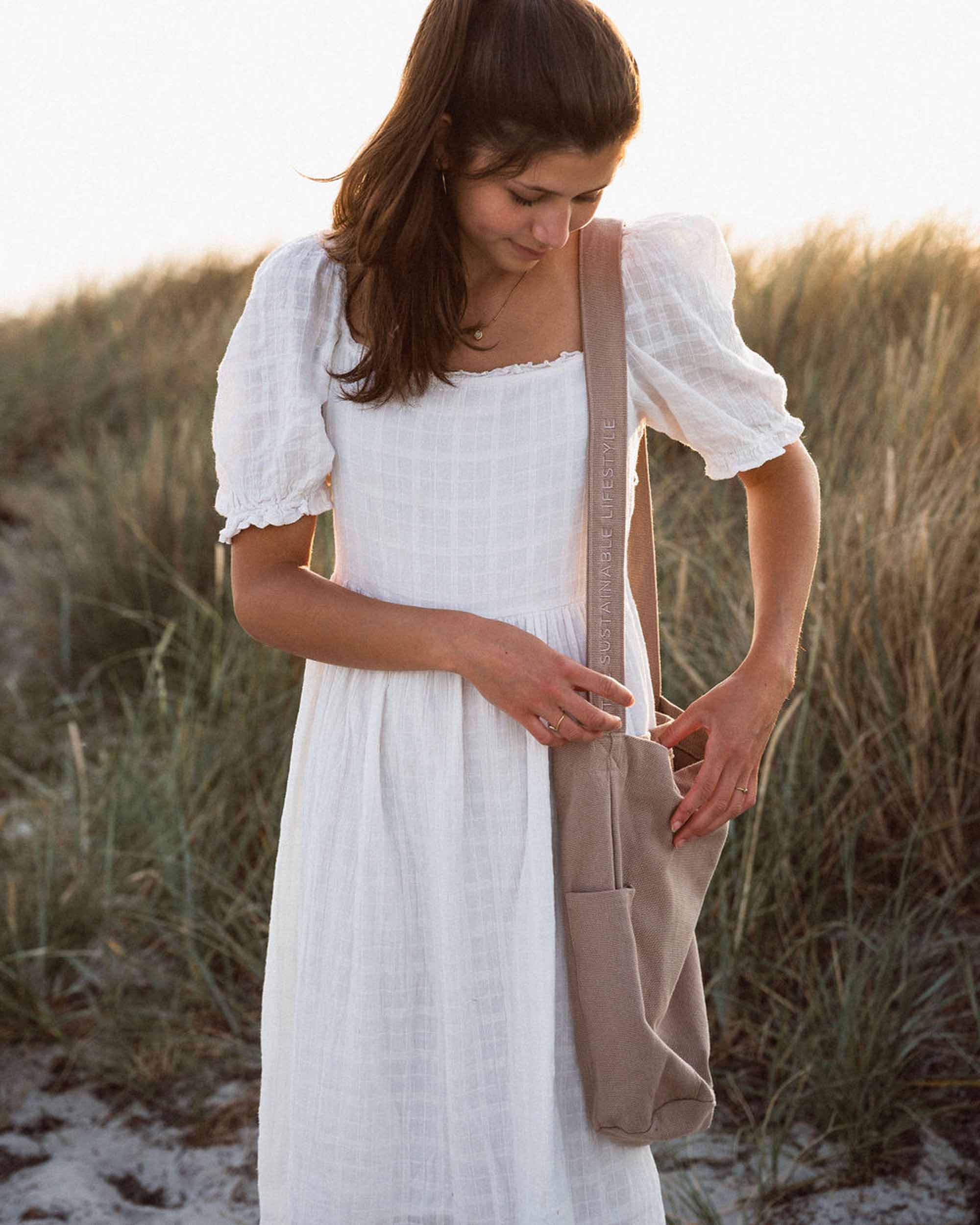 Tintok Mira Canvas Bag - Mocha