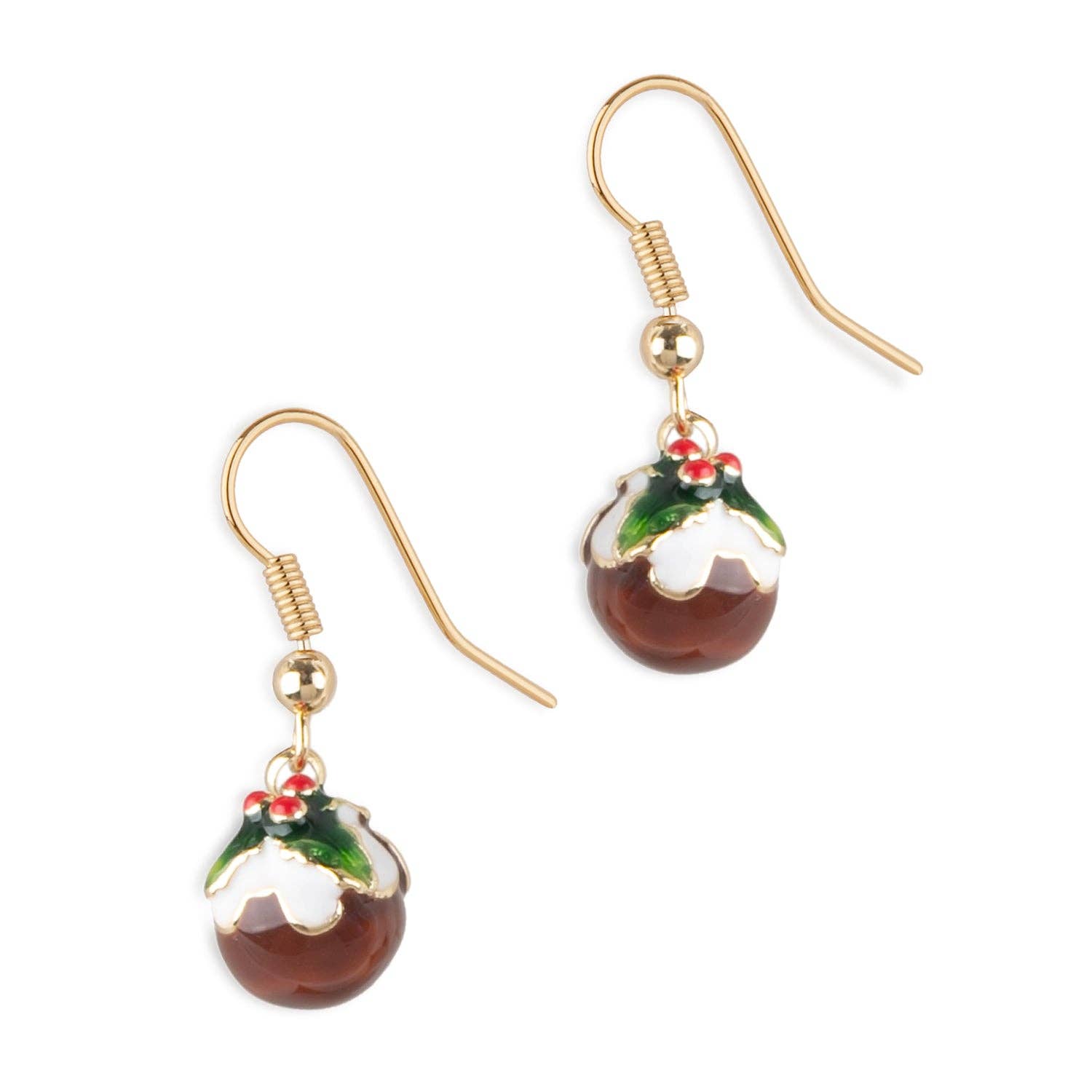 Bill Skinner Earrings - Christmas pudding Drop