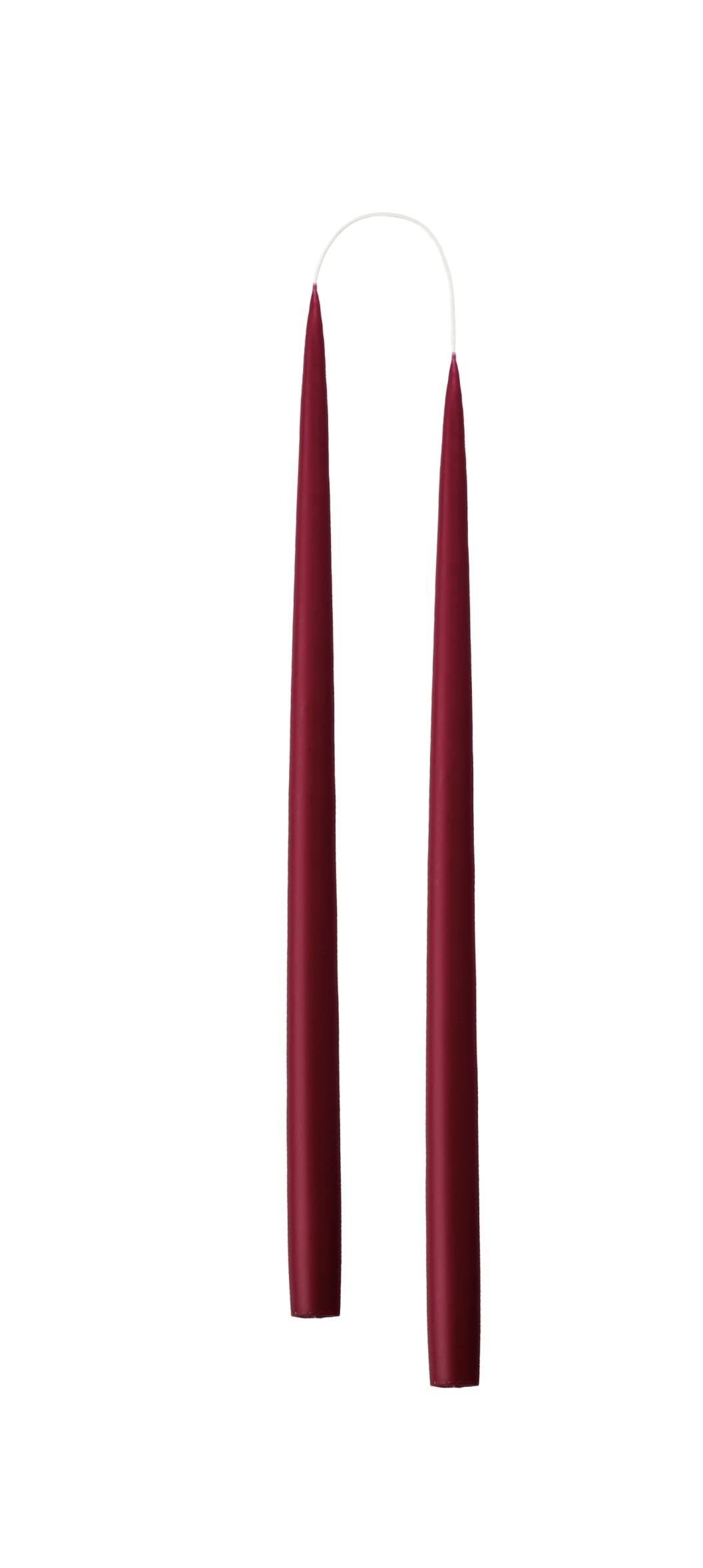 Hand Dipped and Dyed Dinner Candles - 35cm (Tall) Set of 2