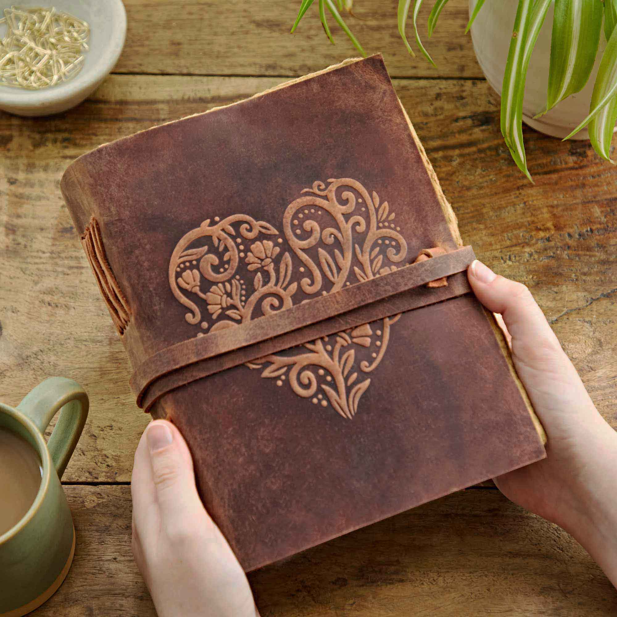 Paper High Journal - Buffalo Leather - Heart