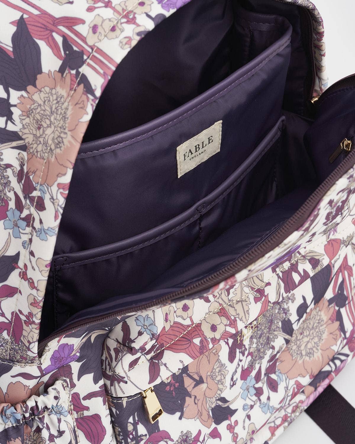 Fable Bag - Deco Blooms Large Blackberry Backpack