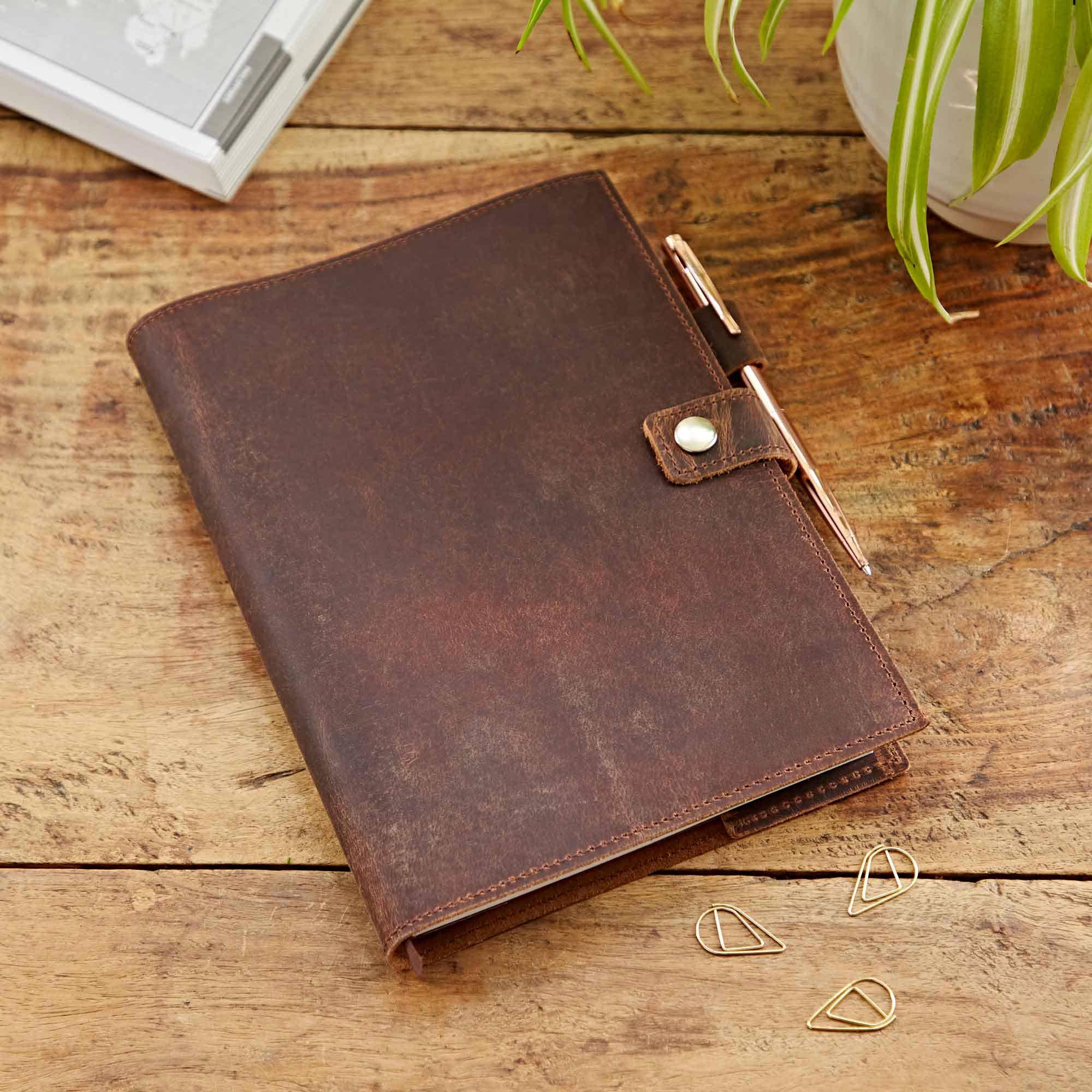 Paper High Journal - Refillable Buffalo Leather