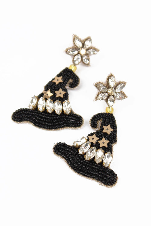 My Doris Earrings - Beaded Witches Hats