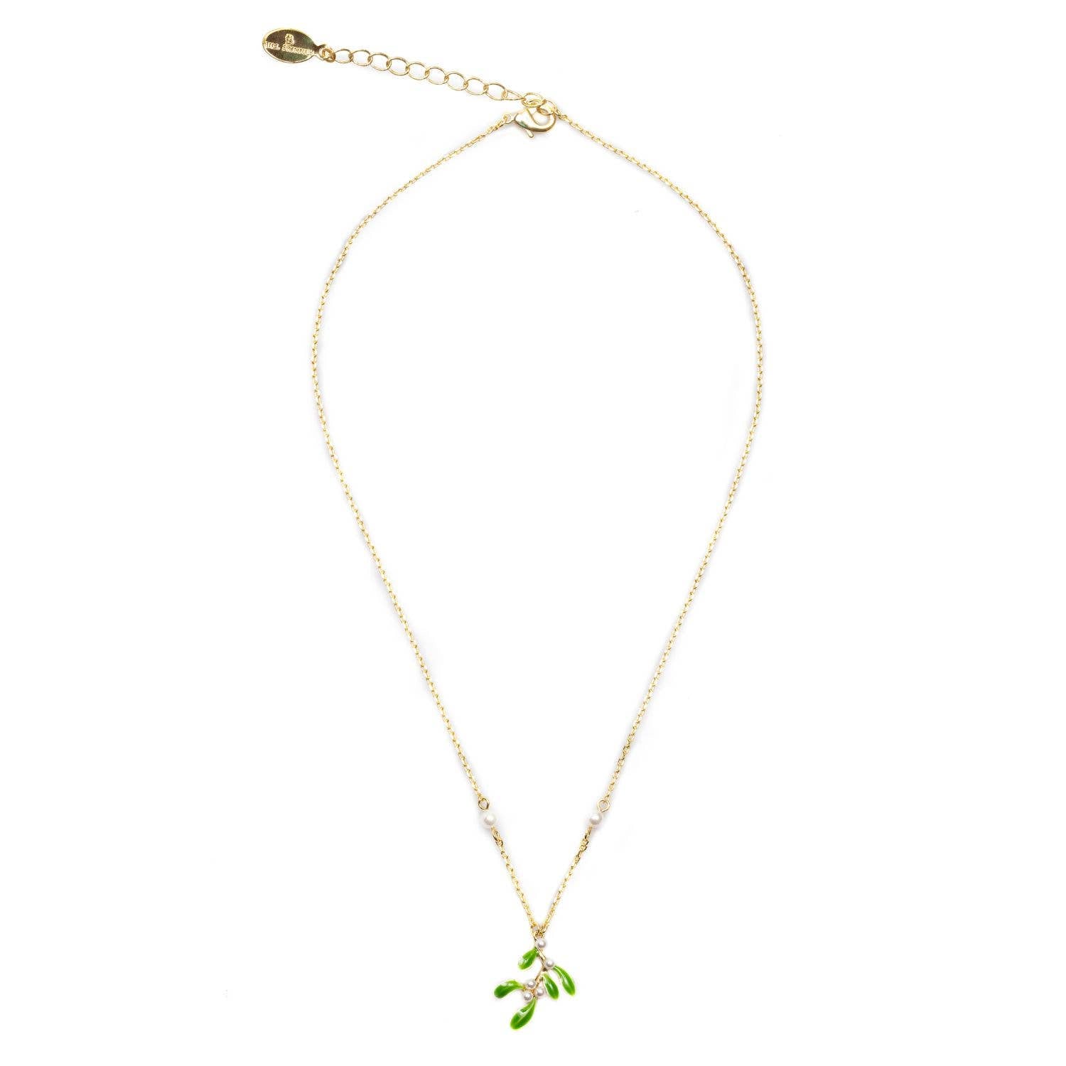 Bill Skinner Necklace - Christmas Mistletoe Pendant