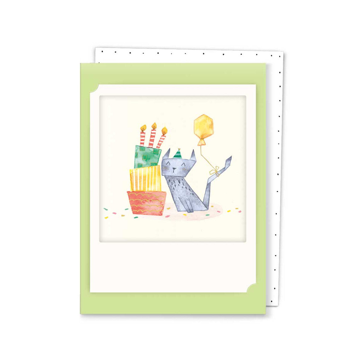 Pickmotion Mini-Card - Birthday Cat and Cake