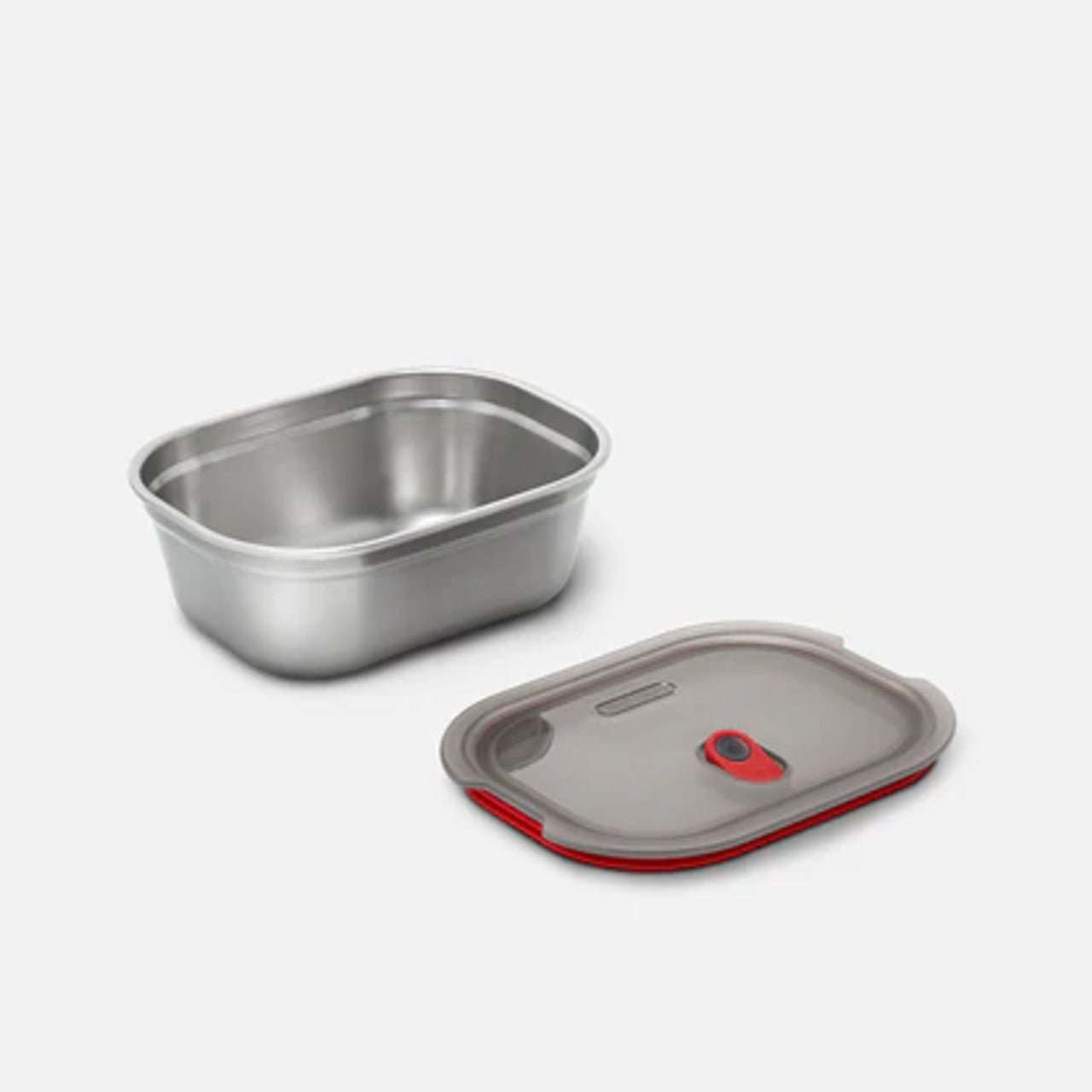 Black & Blum - Steel Lunchbox - Grey + Red