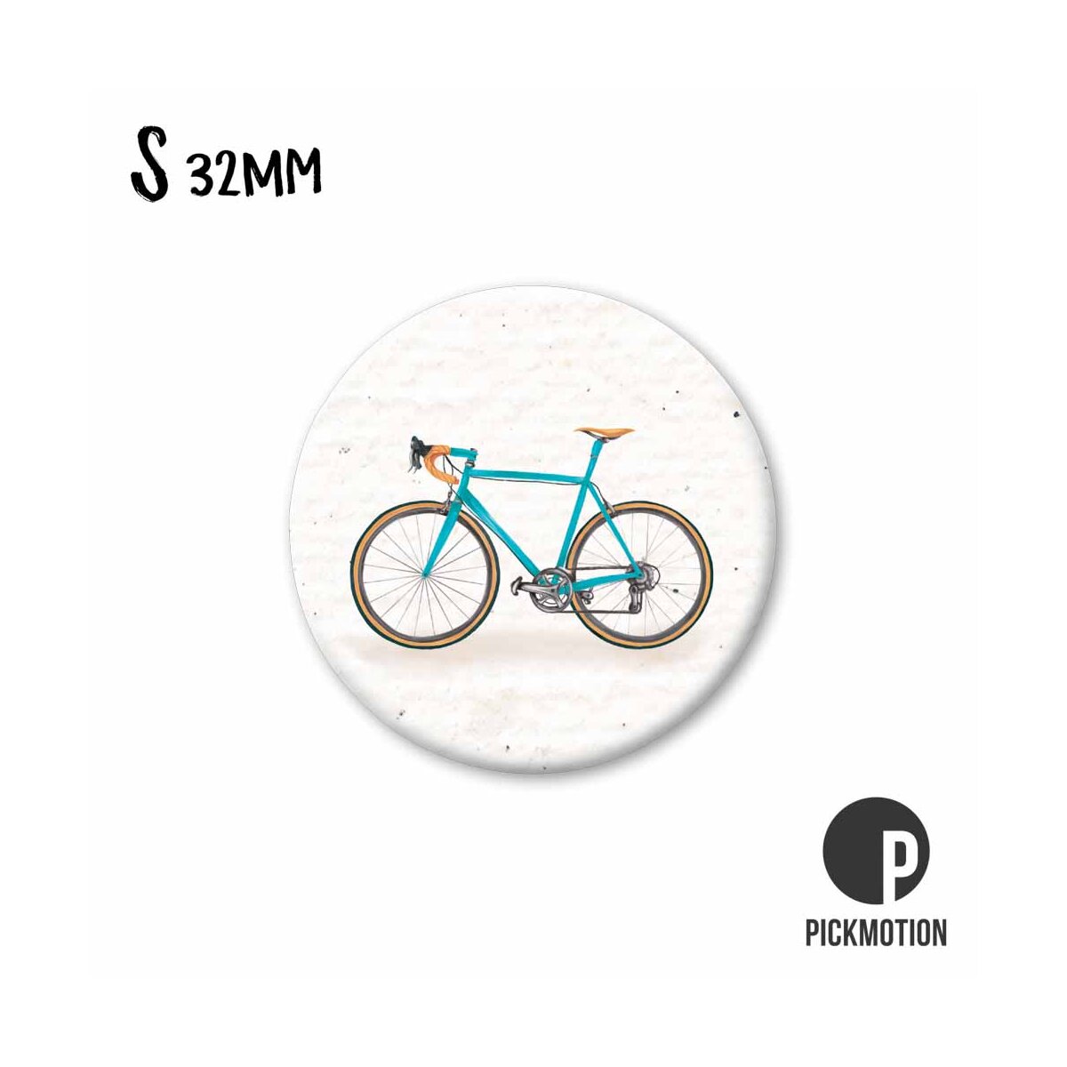 Pickmotion Magnet Small - Blue Fixie Bike