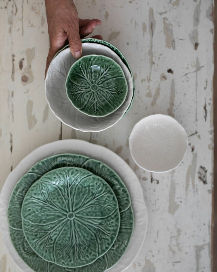 Van Verre - Cabbage Dessert Plate - Green