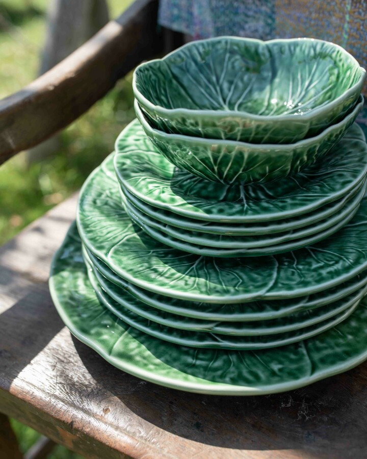 Van Verre - Cabbage Dessert Plate - Green