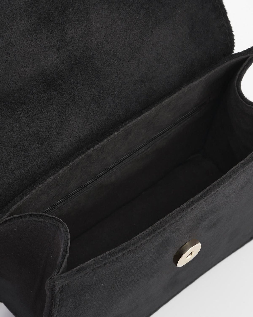 Fable Bag - Floral Ditsy Embroidered Black Velvet Bag