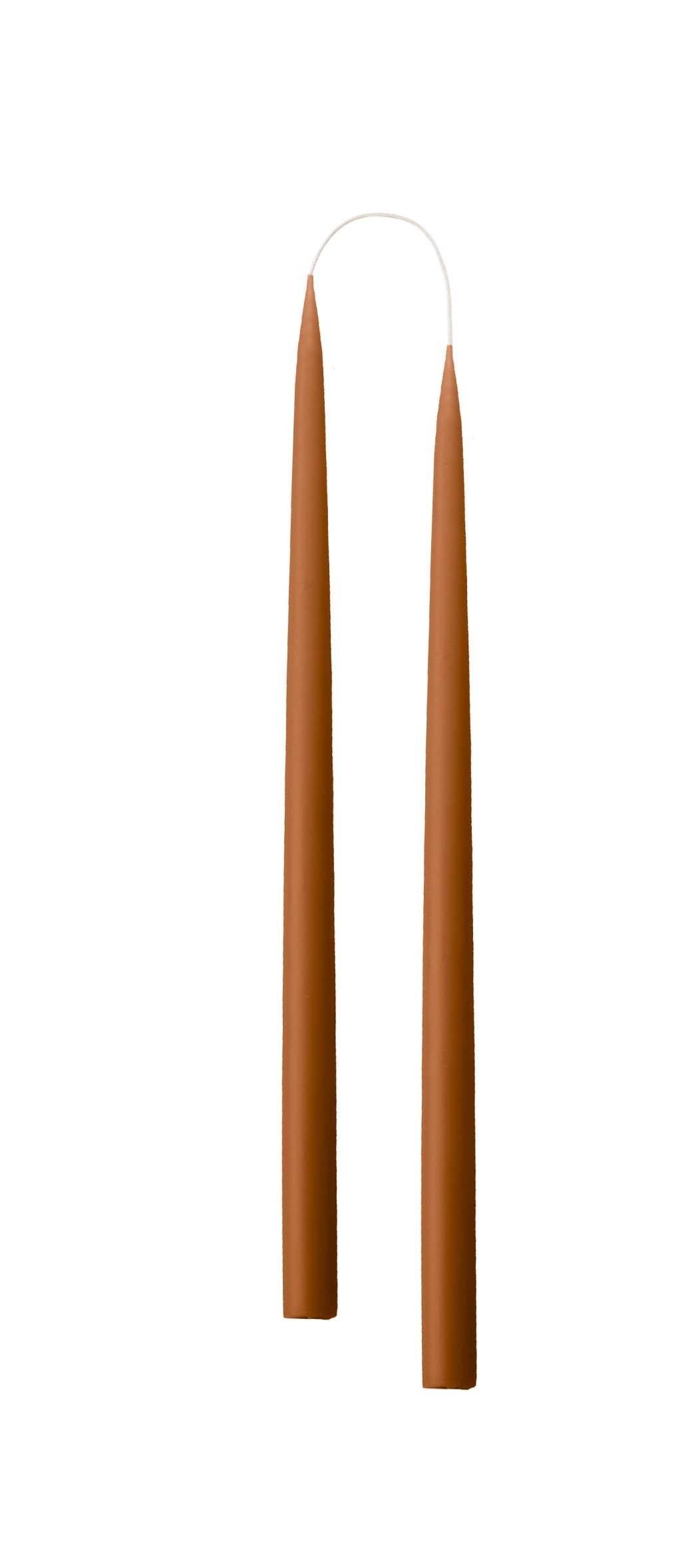 Hand Dipped and Dyed Dinner Candles - 35cm (Tall) Set of 2