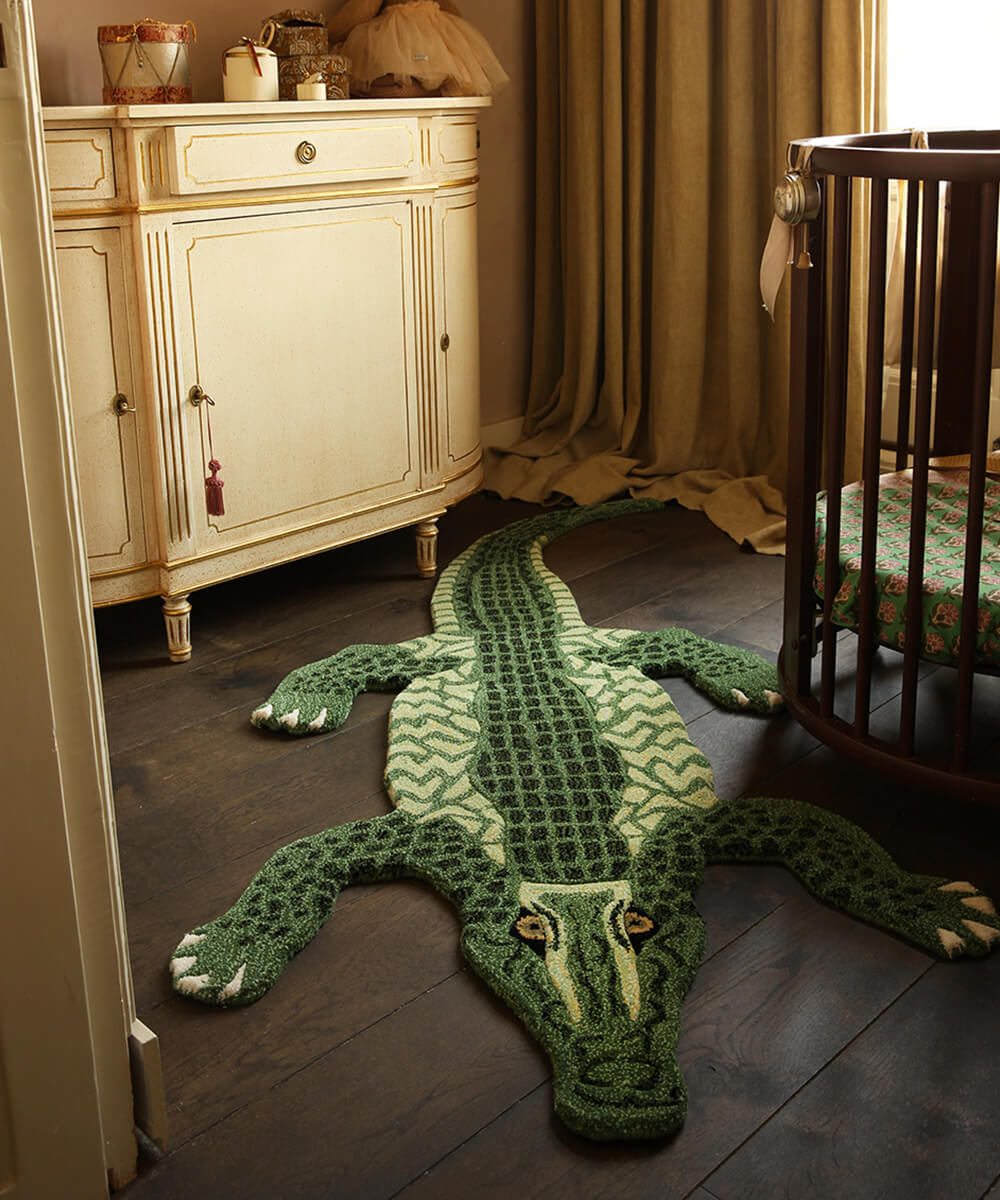 Doing Goods Rug - Coolio Crocodile
