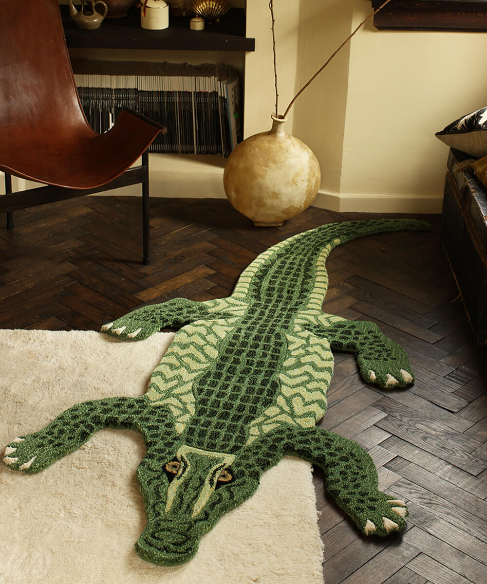 Doing Goods Rug - Coolio Crocodile