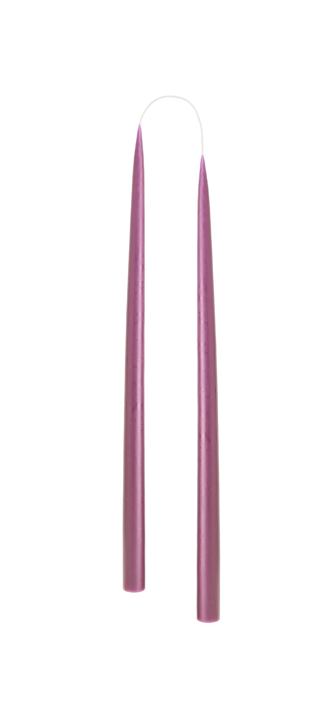 Hand Dipped and Dyed Dinner Candles - 35cm (Tall) Set of 2