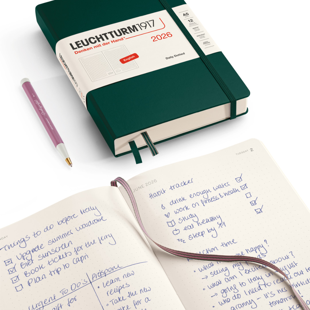 Leuchtturm1917 2026 Diary - Daily Planner A5 Dotted