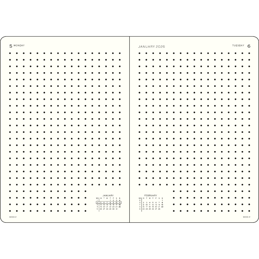 Leuchtturm1917 2026 Diary - Daily Planner A5 Dotted