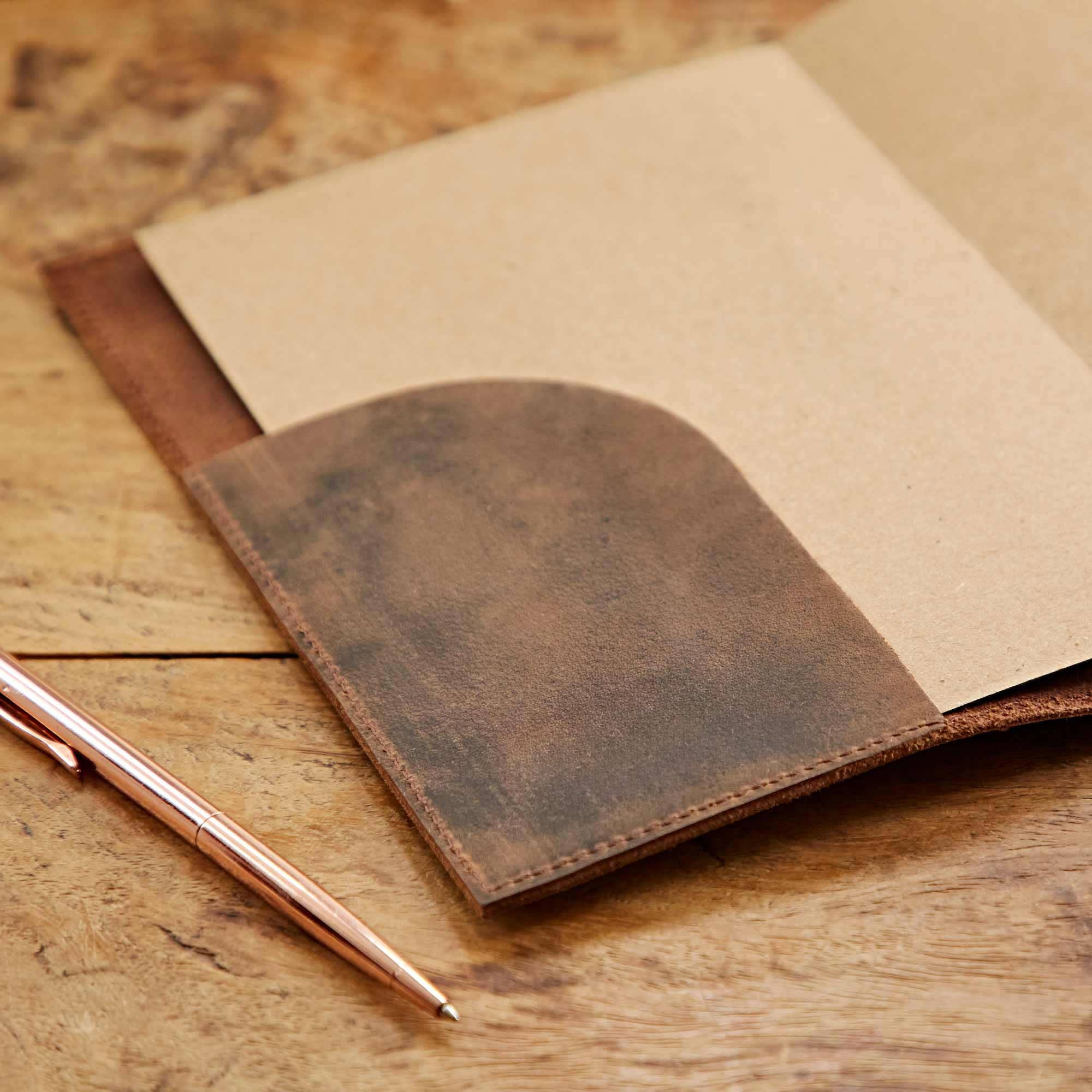 Paper High Journal - Refillable Buffalo Leather - Heart