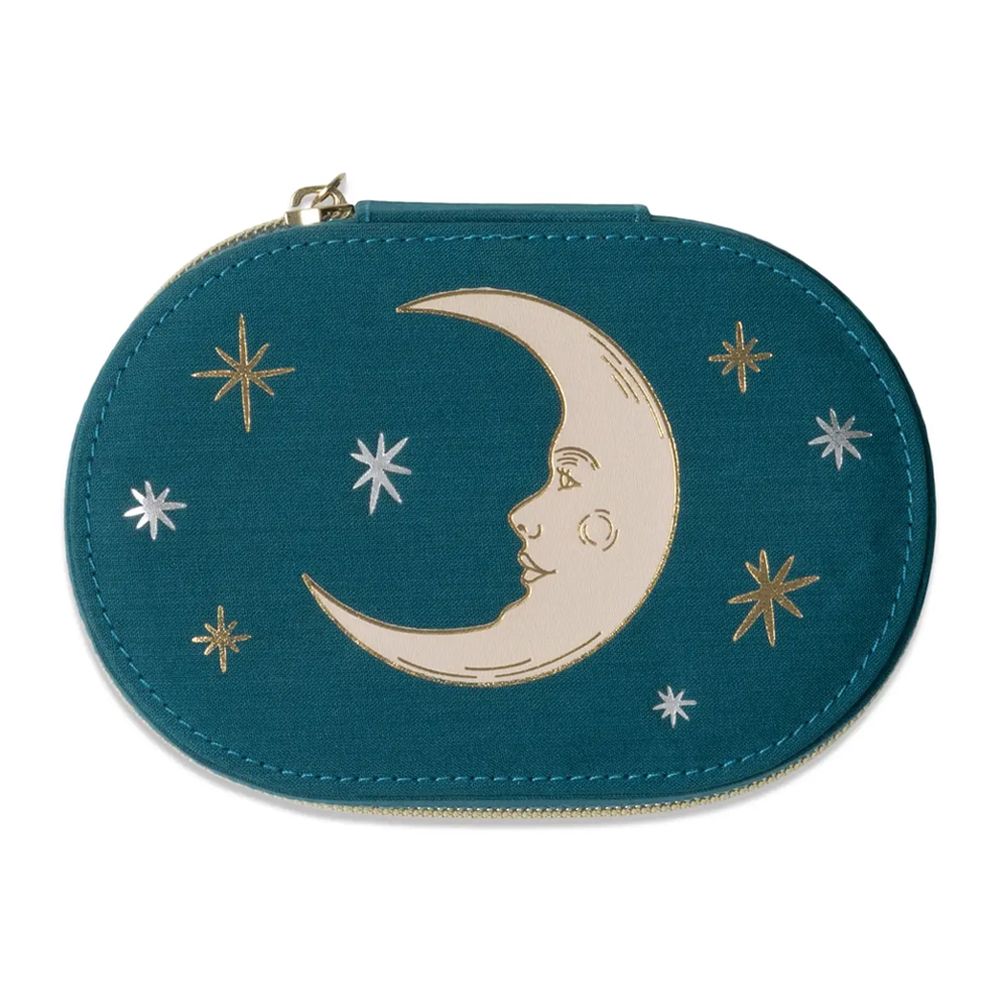 DesignWorks Jewellery Case - Oval Teal Moon