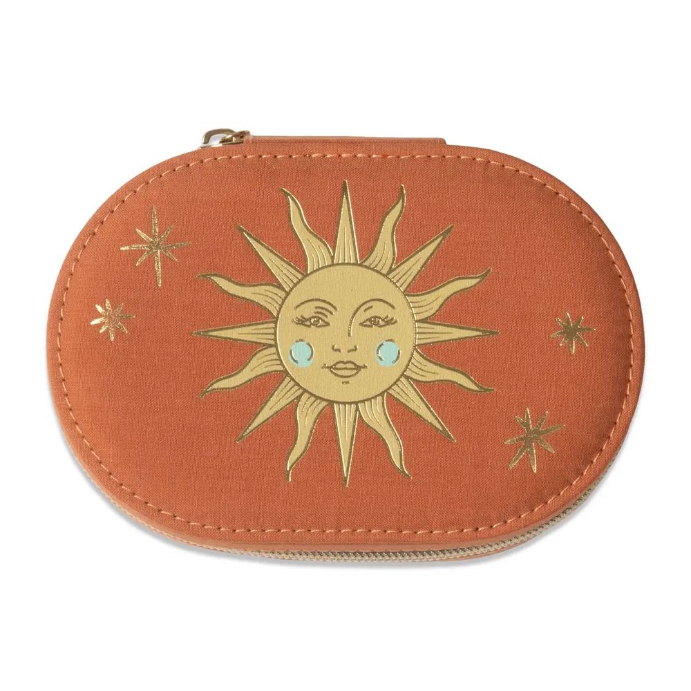 DesignWorks Jewellery Case - Oval Terracotta Sun