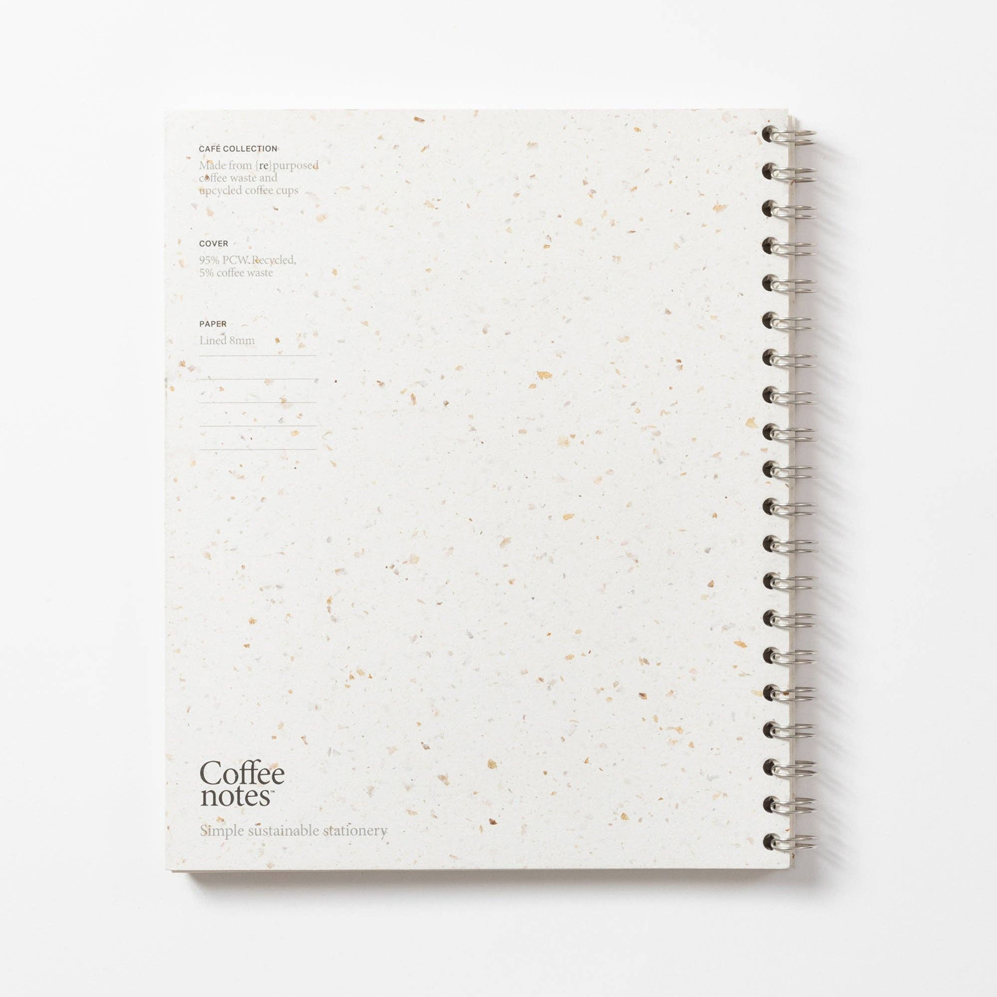Coffeenotes - Grounds Wirebound Notebook (Lined)