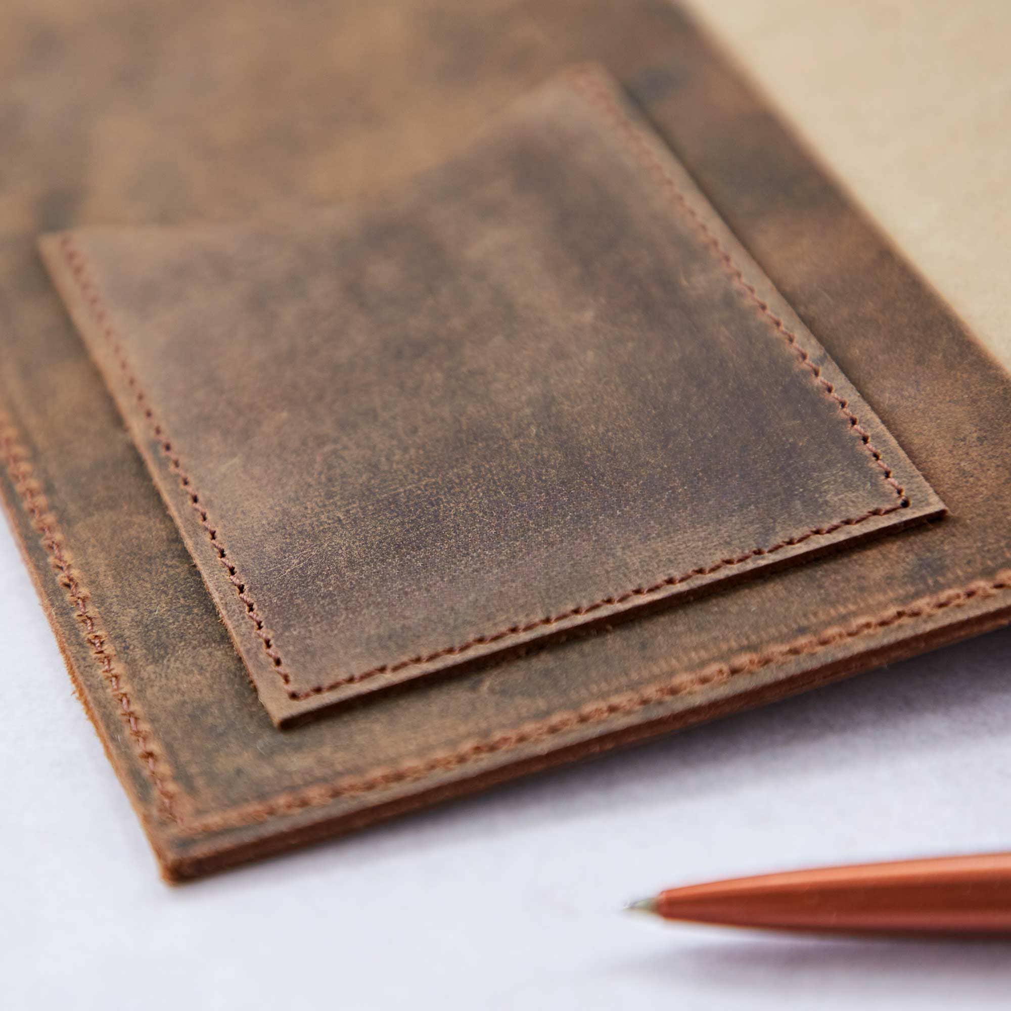 Paper High Journal - Buffalo Leather - Compass