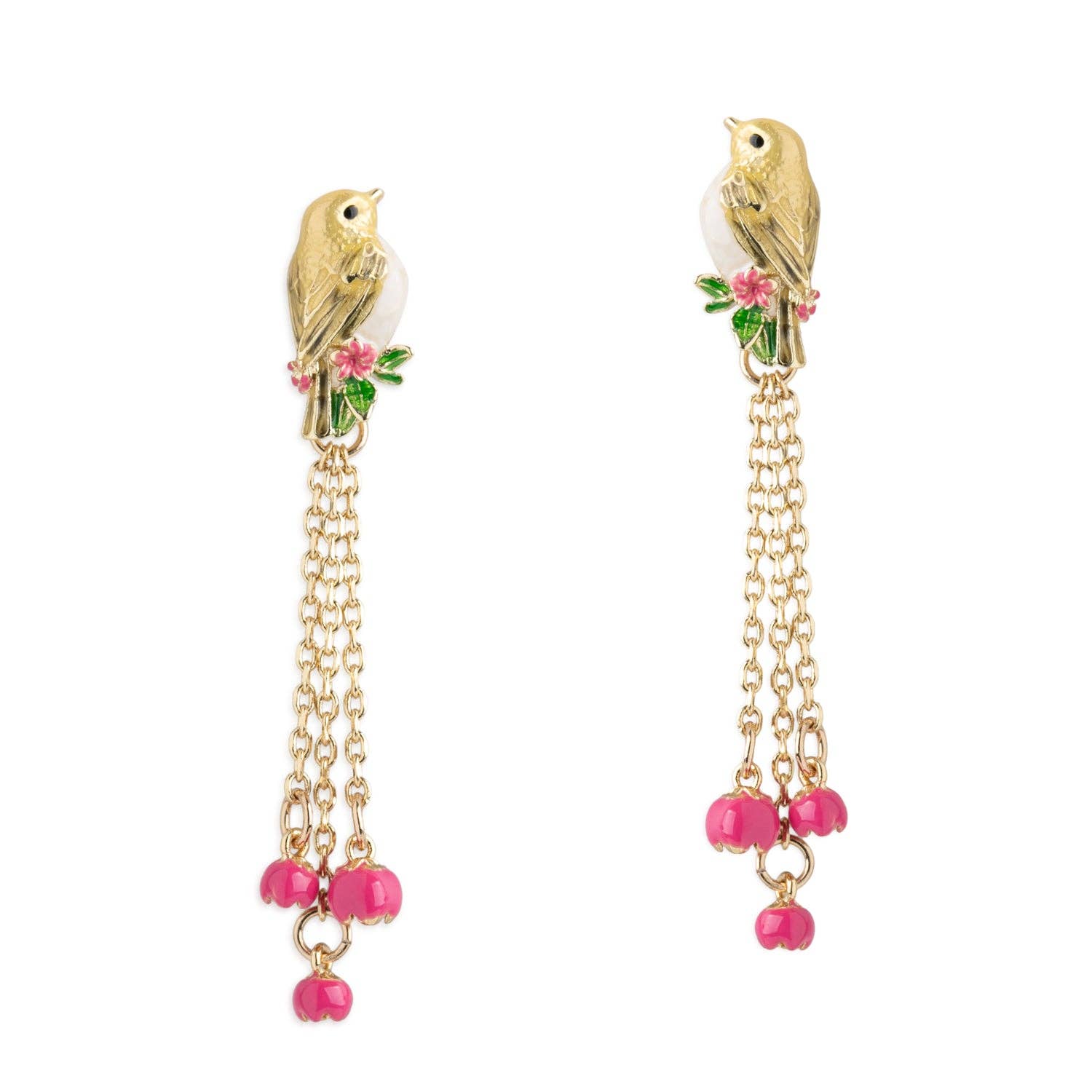 Bill Skinner Earrings - Goldcrest Golden Song Drop Earrings