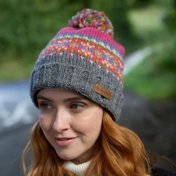 Pachamama Knitted Bobble Beanie - Iona