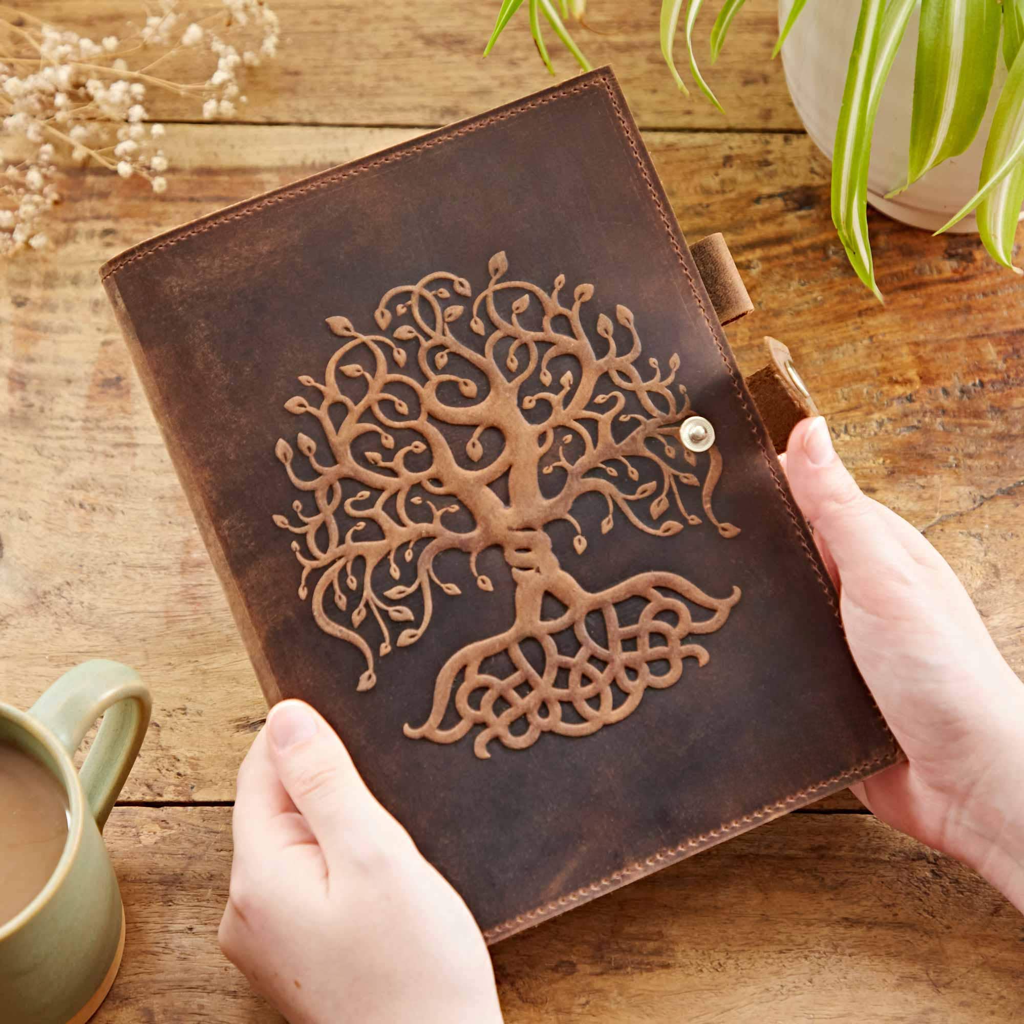Paper High Journal - Refillable Buffalo Leather - Tree of Life