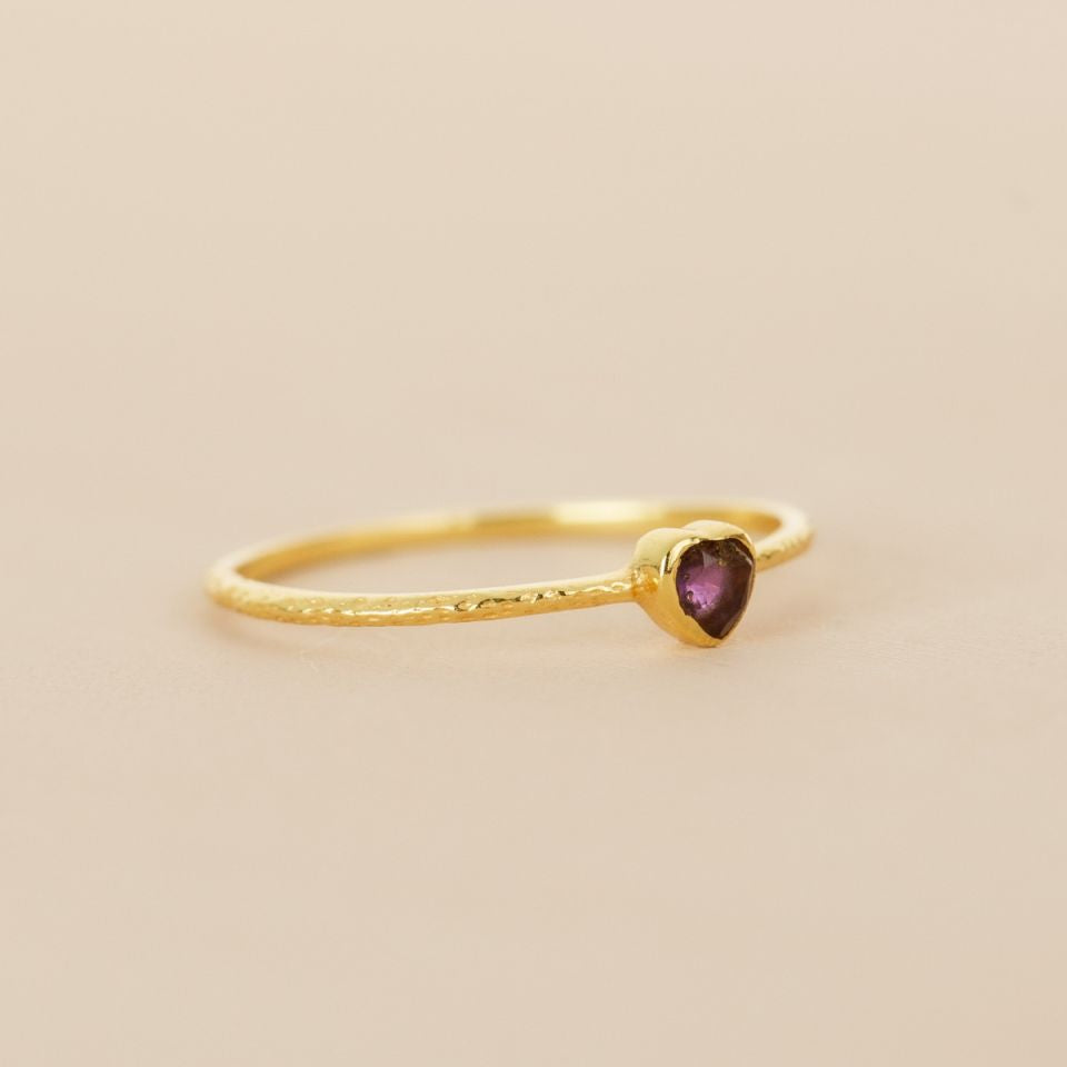 Muja Juma Ring - Thebe Heart Stone