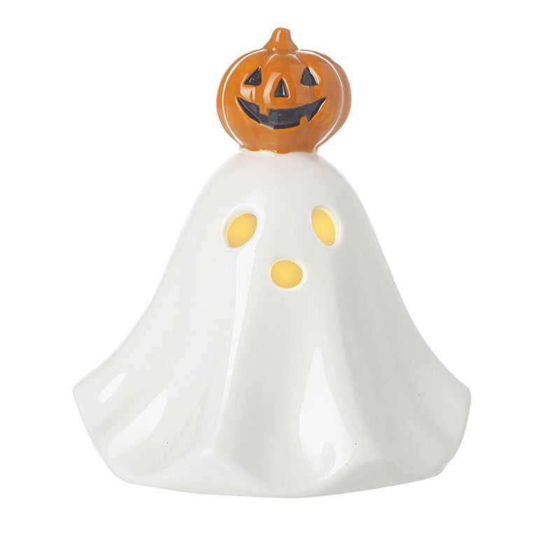 Heaven Sends Halloween - Ceramic Ghost & Light Up Pumpkin