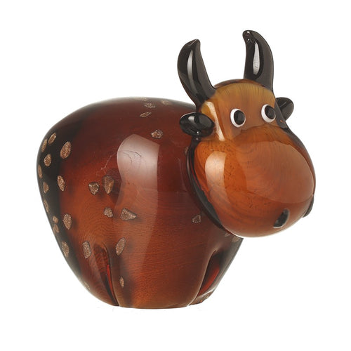 Heaven Sends Halloween - Glass Highland Cow Ornament