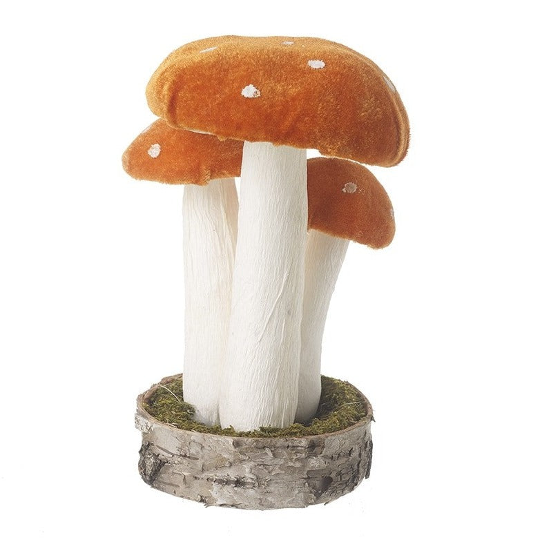 Heaven Sends Halloween - Velvet Orange Standing Toadstools