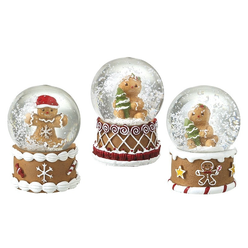 Heaven Sends Christmas - Snow Globe Gingerbread Man