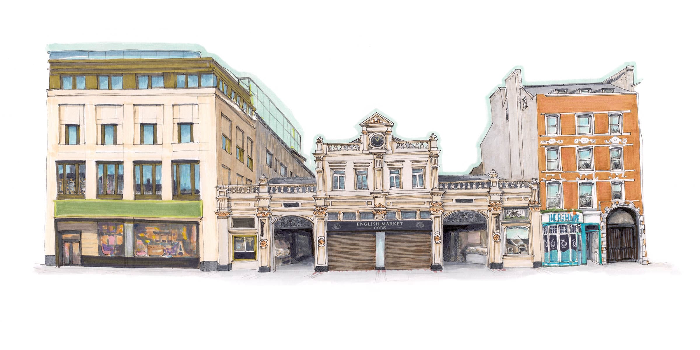 CorkIDoodleDo - English Market Print