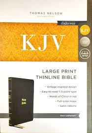 KJV - Thinline Large Print Bible Vintage Inspired