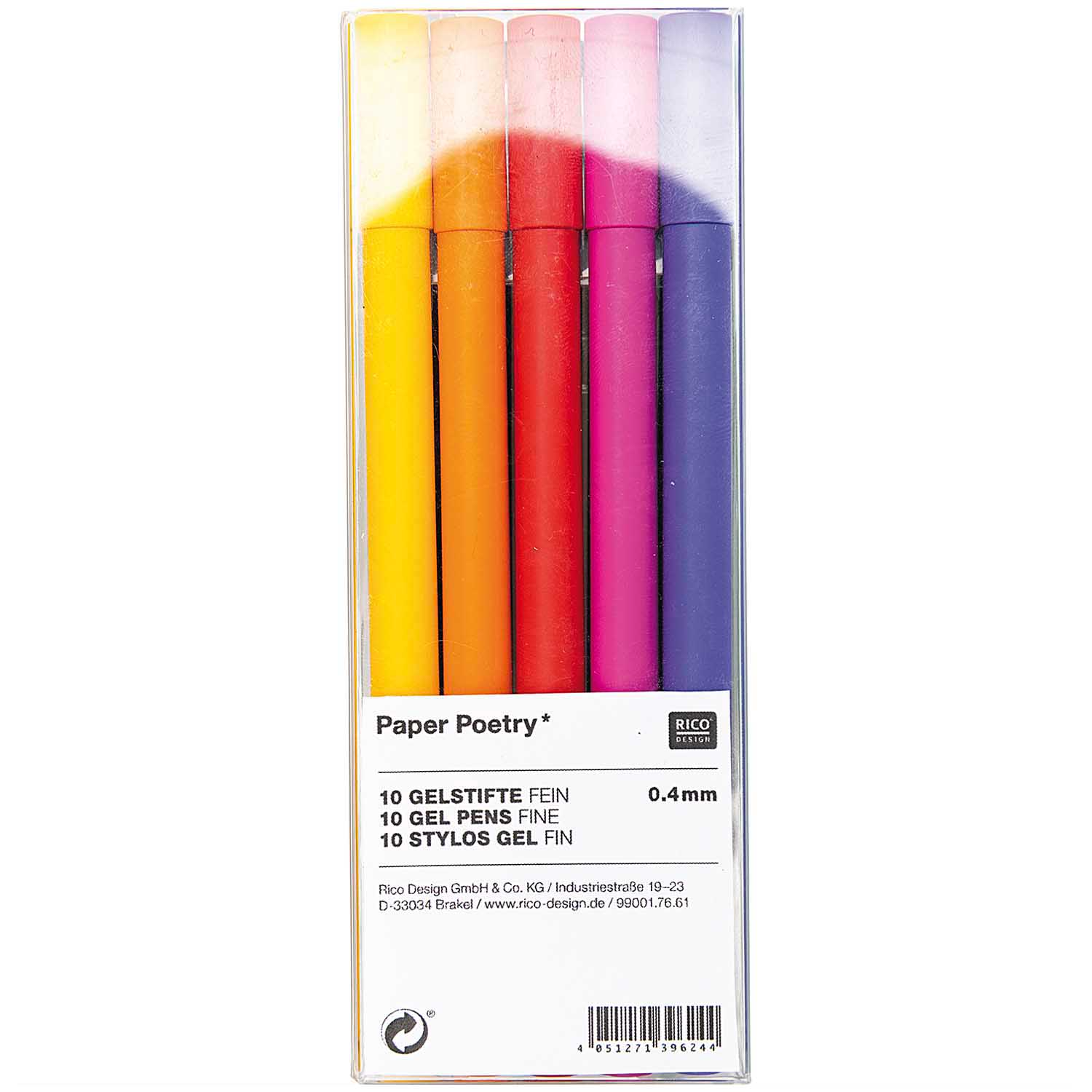 Paper Poetry Pens -  Fine Gel Pens Set