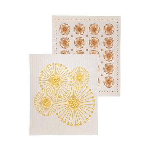 Tranquillo Homeware - Kitchen Sponge cloth - Art Deco Set of 2