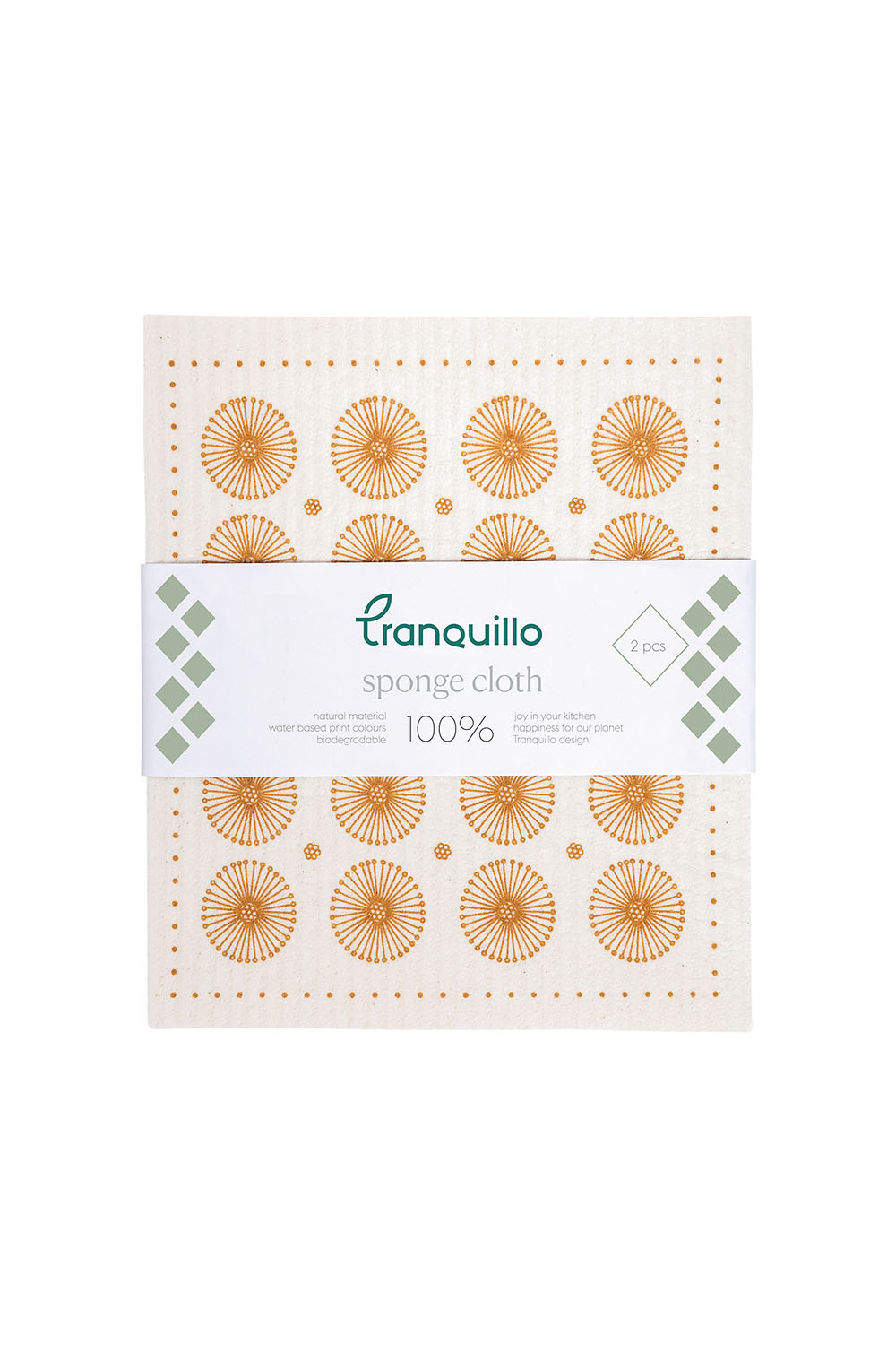 Tranquillo Homeware - Kitchen Sponge cloth - Art Deco Set of 2