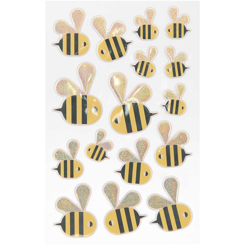 Paper Poetry Stickers - Bees Puffy