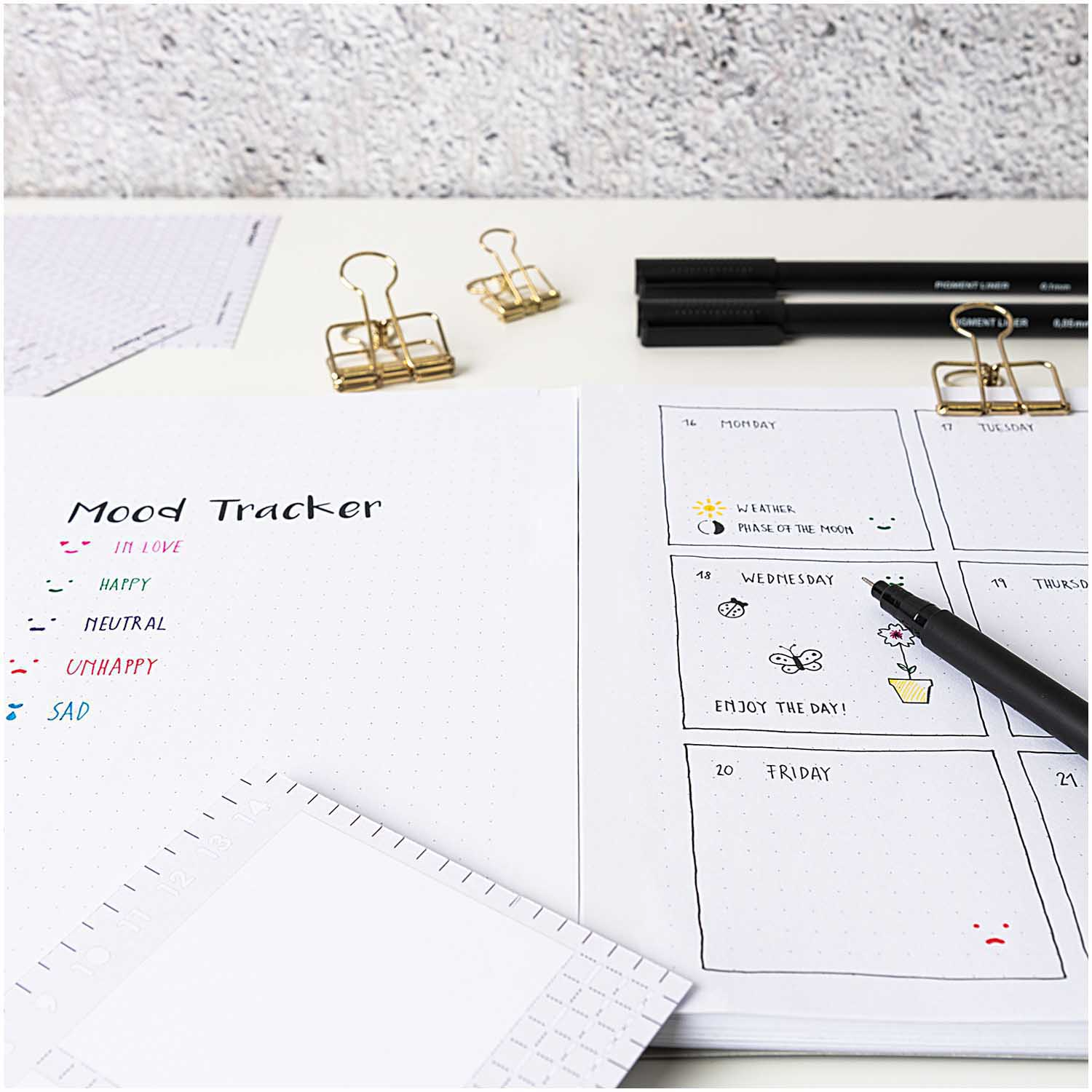 Paper Poetry Pens -  Fine Gel Pens Set