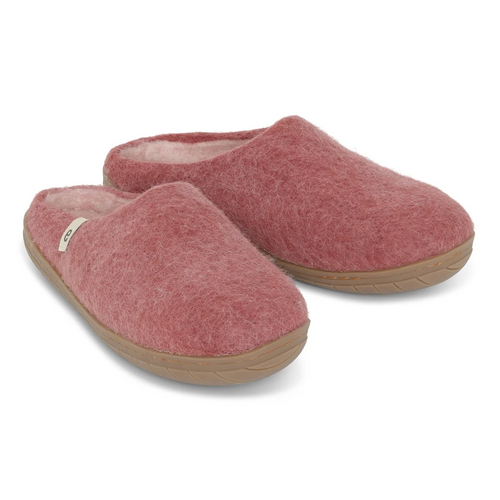 Egos Copenhagen - Handmade Rubber Sole Slippers in Dusty Rose