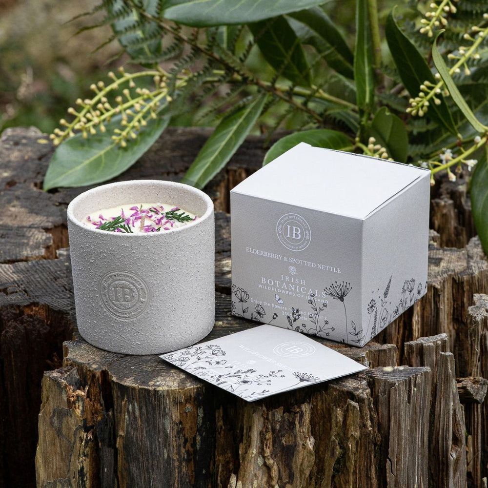 Irish Botanical Candles - Wildflowers Ceramic Candles