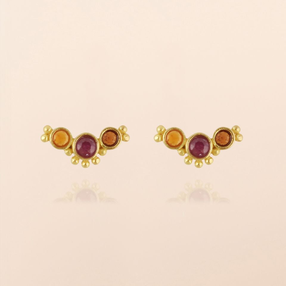 Muja Juma Earrings - Vela Studs
