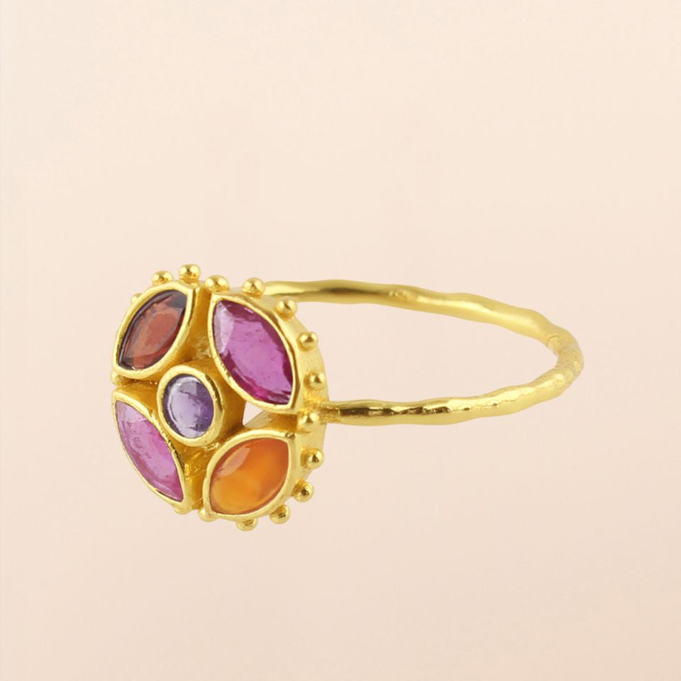Muja Juma Ring - Red Agate Corvus