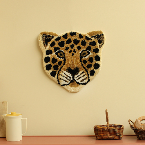 Doing Goods Rug Head - Loony Leopard