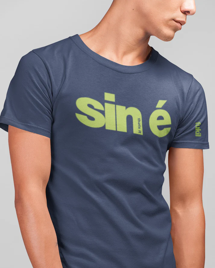 Fukil T Shirt - Sin é (Navy & Lime)