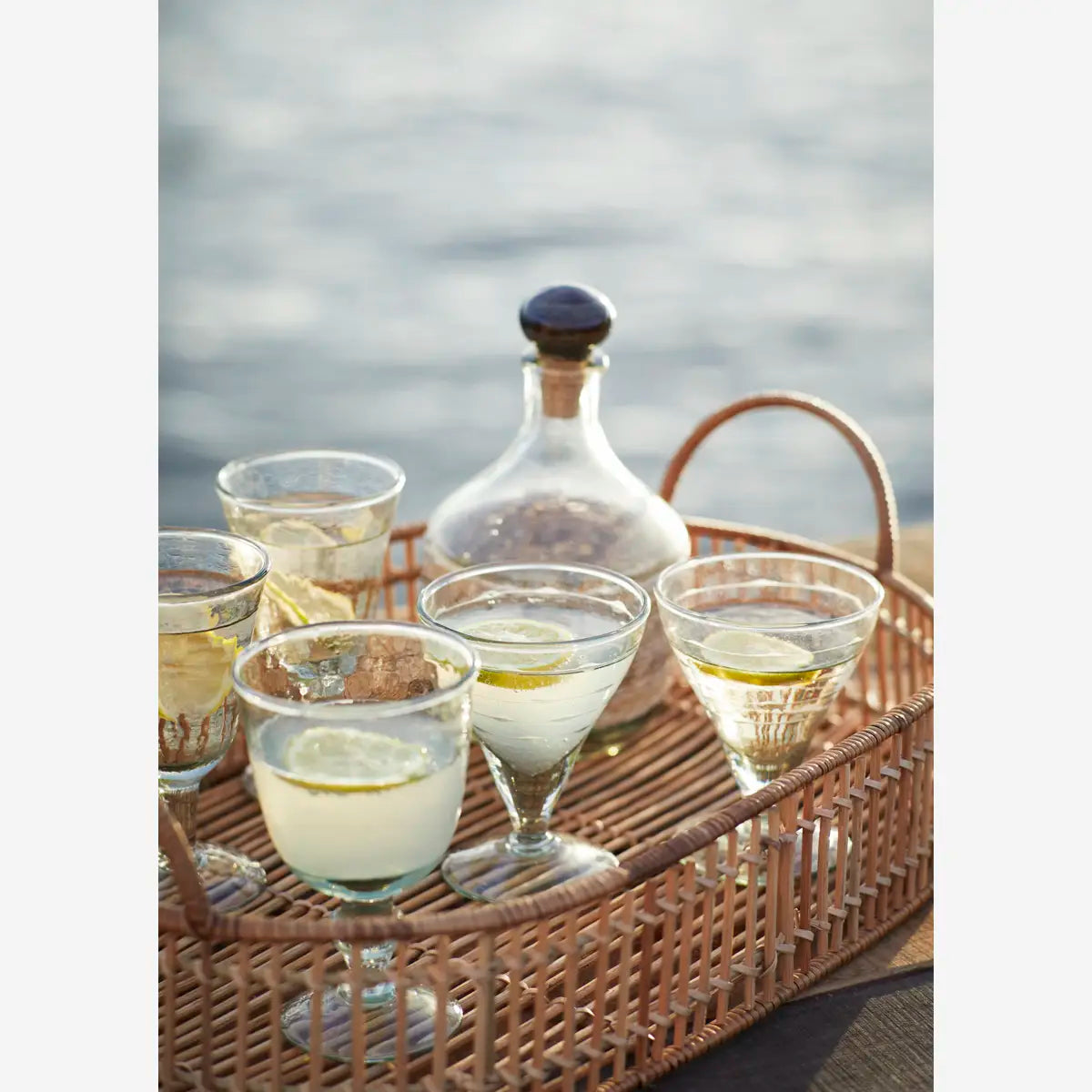 Madam Stoltz Glass - Hammered Wine Glass